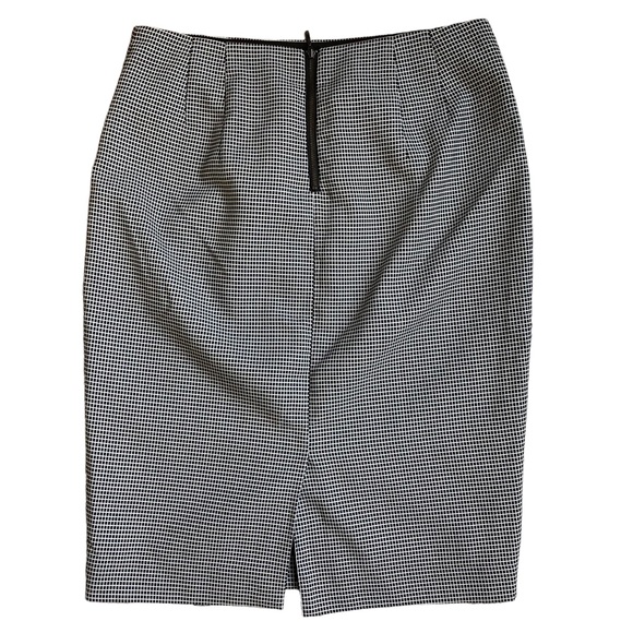 The Limited Pencil Skirt Black White Geometric Size 4 - Picture 4 of 6